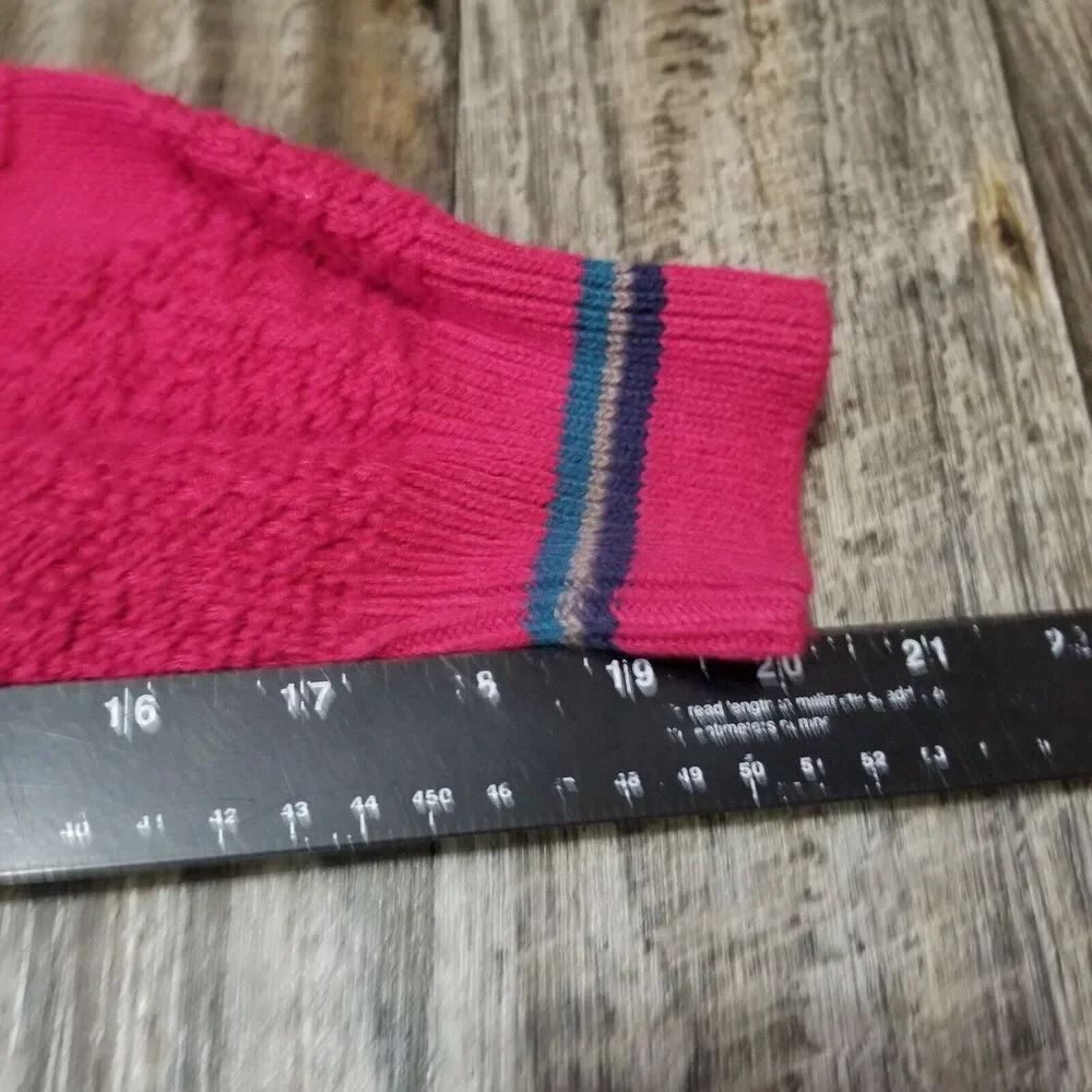 Vintage Heavyweight Resilio Sport Sweater Mens Large Red‎ Golf Golfing